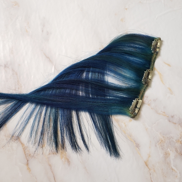 Euronext Dark Blue Clip-In Human Hair Extension - Picture 4 of 14